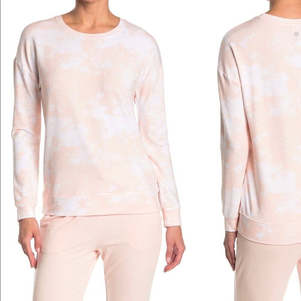 - 90 DEGREE BY REFLEX Crew Neck Sweatshirt In peach SZ Large New with tag
